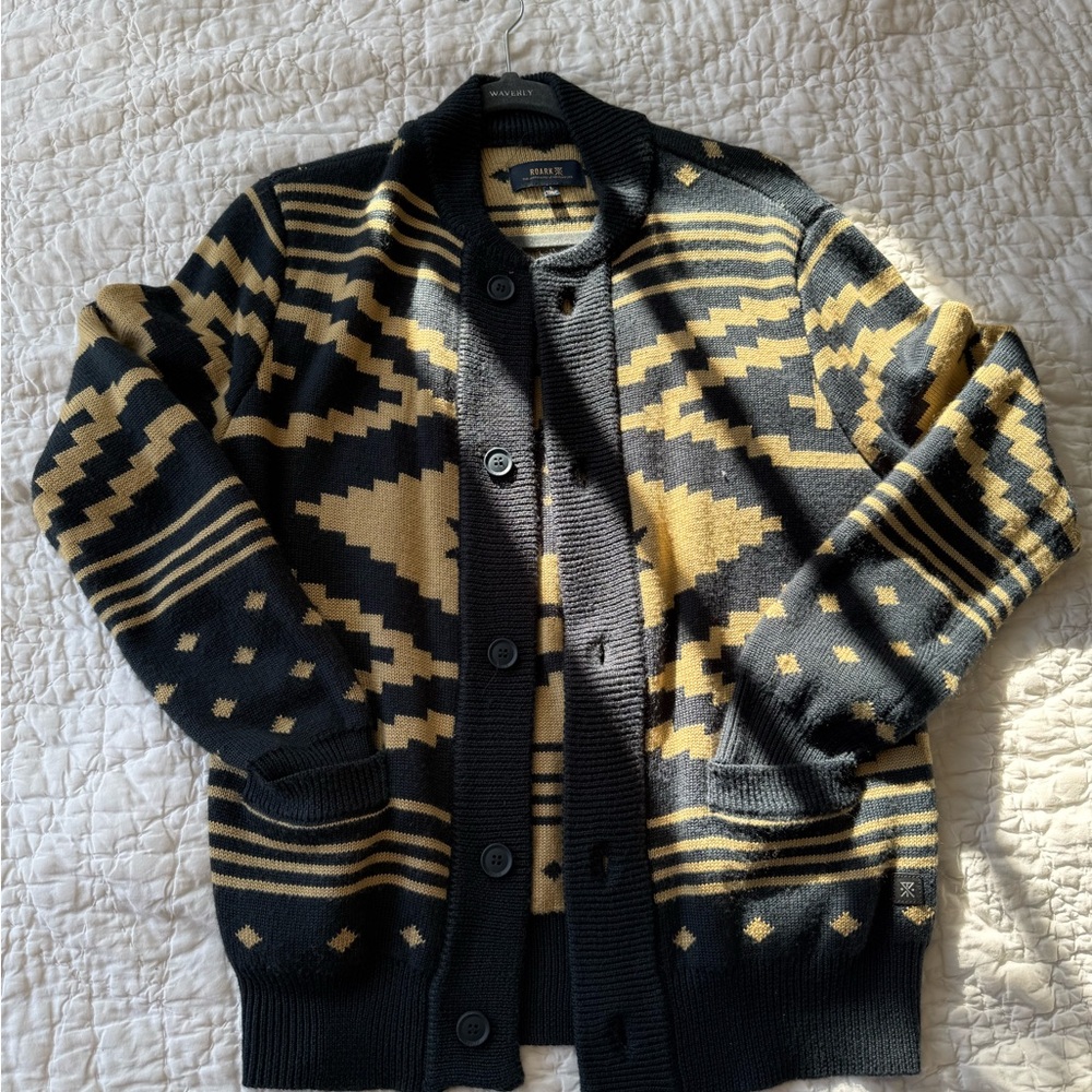 Roark Munro Geometric Pattern Men's Sweater